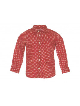 CHEMISE PEQUELET POIS ROUGE